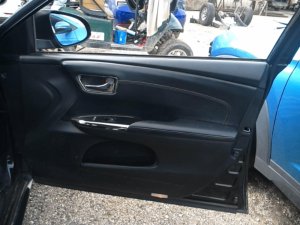 2013-2018 Toyota Avalon Black Door Interior Trim Panel with Power Windows and Locks - Front, Right (Passenger) (Used OEM)