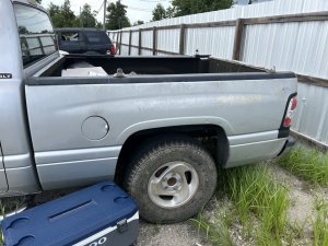1994-2001 Dodge Ram 1500 Silver Fuel Filler Door (Used OEM)