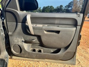 2007-2014 GMC Sierra 2500 HD Black Door Interior Trim Panel - Front, Right (Passenger) (Used OEM)
