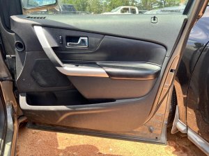 2011-2014 Ford Edge Black Door Interior Trim Panel - Front, Right (Passenger) (Used OEM)