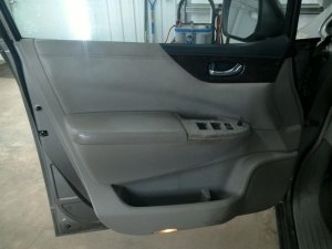 2011-2017 Nissan Quest Gray Door Interior Trim Panel with Power Windows and Locks - Front, Left (Driver) (Used OEM)