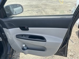 2006-2011 Hyundai Accent Gray Door Interior Trim Panel - Front, Left (Driver) (Used OEM)