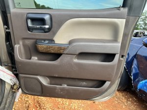 2015-2019 GMC Sierra 2500 HD Brown Door Interior Trim Panel - Rear, Right (Passenger) (Used OEM)