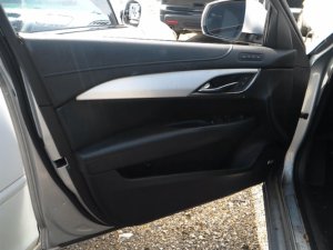 2013-2018 Cadillac ATS Black Door Interior Trim Panel with Power Windows and Locks - Front, Left (Driver) (Used OEM)