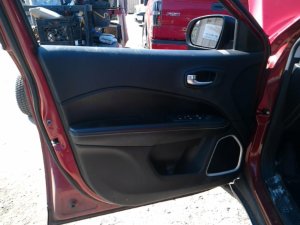 2017-2021 Jeep Compass Black Door Interior Trim Panel with Power Windows and Locks - Front, Left (Driver) (Used OEM)