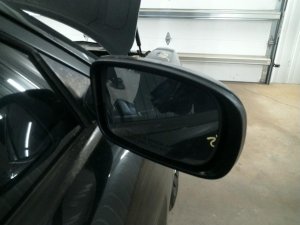 2011-2014 Dodge Charger Black Side/Door Mirror - Right (Passenger) (Used OEM)