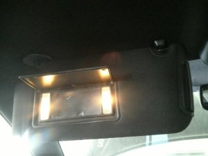 2011-2014 Dodge Charger Black Illuminated Sun Visor without Garage Door Opener - Left (Driver) (Used OEM)