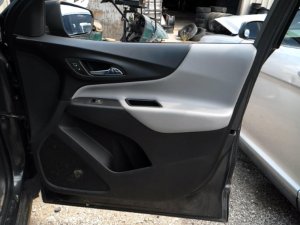 2018-2025 GMC Terrain Black Door Interior Trim Panel with Power Windows and Locks - Front, Left (Driver) (Used OEM)