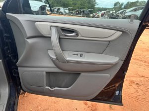 2013-2016 GMC Acadia Gray Door Interior Trim Panel - Front, Right (Passenger) (Used OEM)