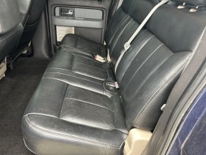 2011-2014 Lincoln Mark LT Gray Center Seat Belt Assembly - Rear, Left (Driver) (Used OEM)
