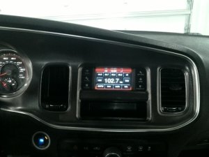 OEM Gray Radio and Speedometer Instrument Panel Bezel for 2011-2014 Dodge (OEM)