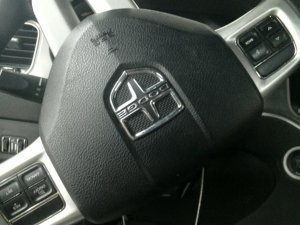 2011-2014 Dodge Charger Red Steering Wheel Air Bag - Left (Driver) (Used OEM)