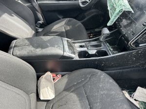 2022-2024 Hyundai Tucson Black Center Console Trim Cover Panel (Used OEM)