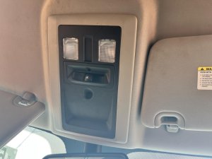 2013-2018 Ram 3500 Tan Roof Console Panel with Climate Controls (Used OEM)