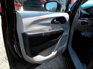2017-2026 Chrysler Pacifica Black Door Interior Trim Panel with Power Windows and Locks - Front, Left (Driver) (Used OEM)