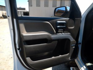 2015-2019 GMC Sierra 2500 HD Tan Door Interior Trim Panel with Power Windows and Locks - Front, Left (Driver) (Used OEM)
