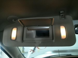 2017 GMC Acadia Limited Tan Illuminated Sun Visor - Left (Driver) (Used OEM)