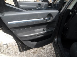 2005-2010 Chrysler 300 Gray Door Interior Trim Panel - Rear, Left (Driver) (Used OEM)