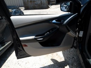 2015-2018 Ford Focus Tan Door Interior Trim Panel with Power Windows and Locks - Front, Left (Driver) (Used OEM)