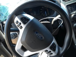 2013-2015 Ford Police Interceptor Utility Tan Tilt Steering Column with Cruise and Radio Controls (Used OEM)