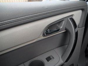 2008-2017 Buick Enclave Gray Chrome Interior Door Handle - Rear, Left (Driver) (Used OEM)