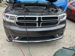 2014-2020 Dodge Durango Gray Chrome Surround Black Honeycomb Grille (Used OEM)