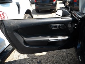 2018-2023 Ford Mustang Black Door Interior Trim Panel with Power Windows and Locks - Front (Used OEM)