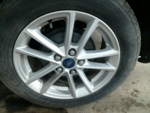 2015-2018 Ford C-Max Silver 16x7 10-Spoke Silver Painted Alloy Wheel (Used OEM)