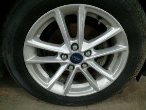 2015-2018 Ford C-Max Silver 16x7 10-Spoke Silver Painted Alloy Wheel (Used OEM)
