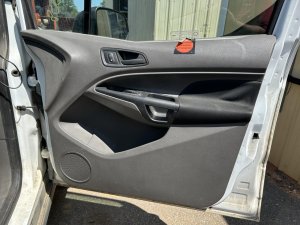 2019-2023 Ford Transit Connect Black Door Interior Trim Panel - Front, Right (Passenger) (Used OEM)
