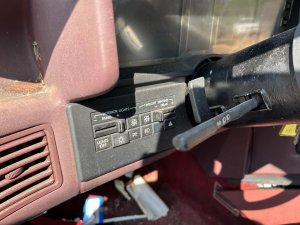 1987-1989 Cadillac Allante Tan Mirror Wiper and Cruise Control Switch (Used OEM)
