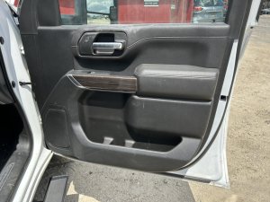 2020-2025 GMC Sierra 2500 HD Black Door Interior Trim Panel - Front, Right (Passenger) (Used OEM)