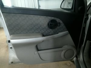 2006-2009 Pontiac Torrent Gray Door Interior Trim Panel with Power Windows and Power Locks - Front, Left (Driver) (Used OEM)