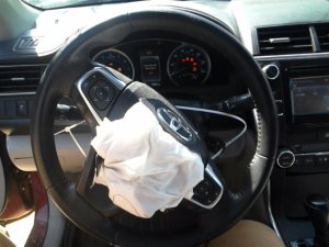 2012-2017 Toyota Camry Tan Tilt and Telescopic Steering Column with Key Ignition (Used OEM)