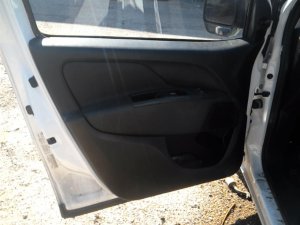 2015-2022 Ram ProMaster City Black Door Interior Trim Panel with Power Windows and Locks - Front, Left (Driver) (Used OEM)