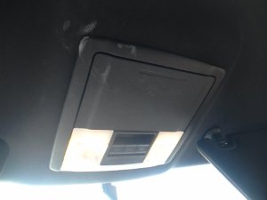 2016-2019 Ford Explorer Black Overhead Console with Sunroof Switch (Used OEM)