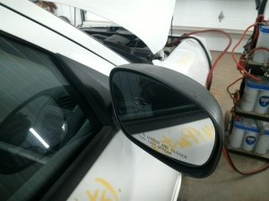 2006-2010 Dodge Charger Black Power Door/Side View Mirror - Right (Passenger) (Used OEM)