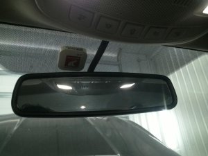 2011-2017 FORD EXPLORER Black Auto-Dimming Interior Rear View Mirror with Microphone (Used OEM)