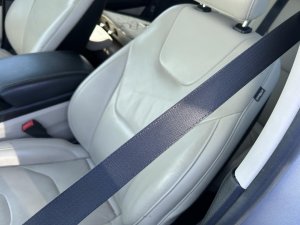 2015-2024 Ford Edge Black Seat Belt Assembly with Pretensioner - Front, Left (Driver) (Used OEM)