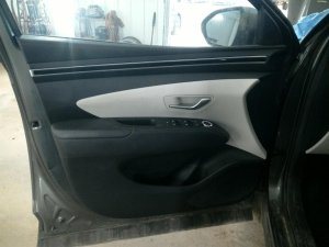 2022-2024 Hyundai Santa Cruz Black Door Interior Trim Panel with Power Windows and Locks - Front, Left (Driver) (Used OEM)