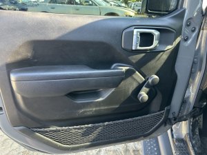 2018-2024 Jeep Wrangler Black Door Interior Trim Panel - Front, Left (Driver) (Used OEM)