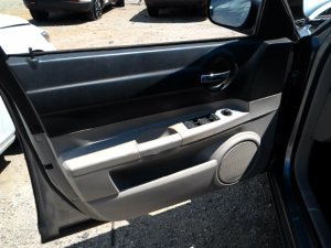 2005-2010 Chrysler 300 Black Door Interior Trim Panel with Power Windows and Locks - Front, Left (Driver) (Used OEM)