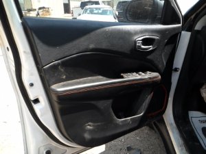 2017-2021 Jeep Compass Black Door Interior Trim Panel with Power Windows and Locks - Front (Used OEM)