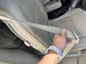 2014-2020 INFINITI QX60 Brown 2nd Row Seat Belt Assembly - Rear, Right (Passenger) (Used OEM)