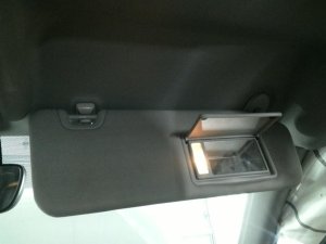 2014-2019 Toyota Highlander Gray Illuminated Vanity Mirror Sun Visor - Right (Passenger) (Used OEM)