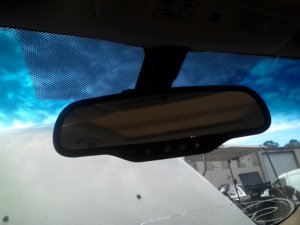 2009-2010 Cadillac STS Auto-Dimming Interior Rear View Mirror with OnStar (Used OEM)