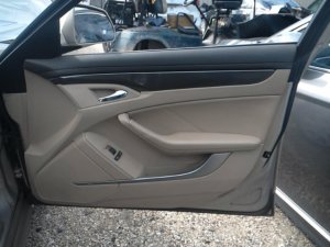 2008-2013 Cadillac CTS Tan Door Interior Trim Panel - Front, Right (Passenger) (Used OEM)