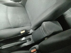 2017-2024 Mitsubishi Mirage G4 Black Front Floor Console Panel (Used OEM)
