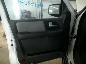 2003-2006 Lincoln Navigator Gray Door Interior Trim Panel with Power Windows and Locks - Front, Left (Driver) (Used OEM)