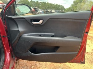 2018-2023 Kia Rio Black Door Interior Trim Panel with Power Windows and Locks - Front, Right (Passenger) (Used OEM)